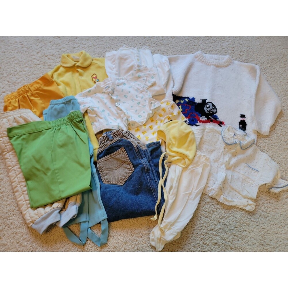Vintage Lot Of Baby Boy Clothing Various Sizes